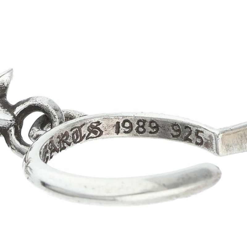 クロムハーツ TINY CH CROSS/タイニーCHクロスフープ シルバーピアス