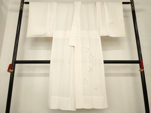 平和屋着物▽長襦袢 無双仕立て 手描き 兎 うさぎ 正絹 逸品