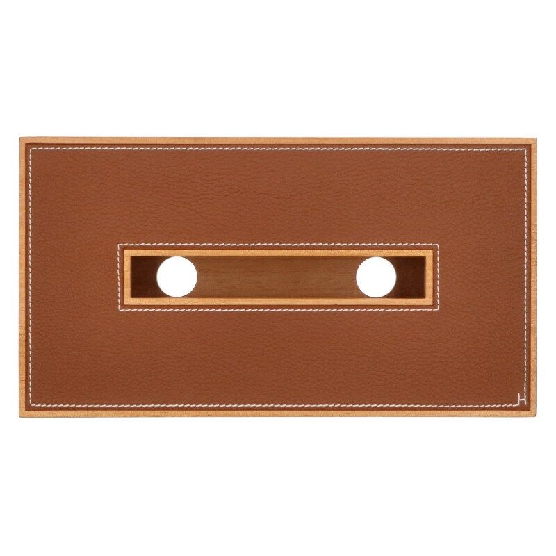 エルメス プレイヤードPM ウッド/レザーティッシュケース メンズ PM