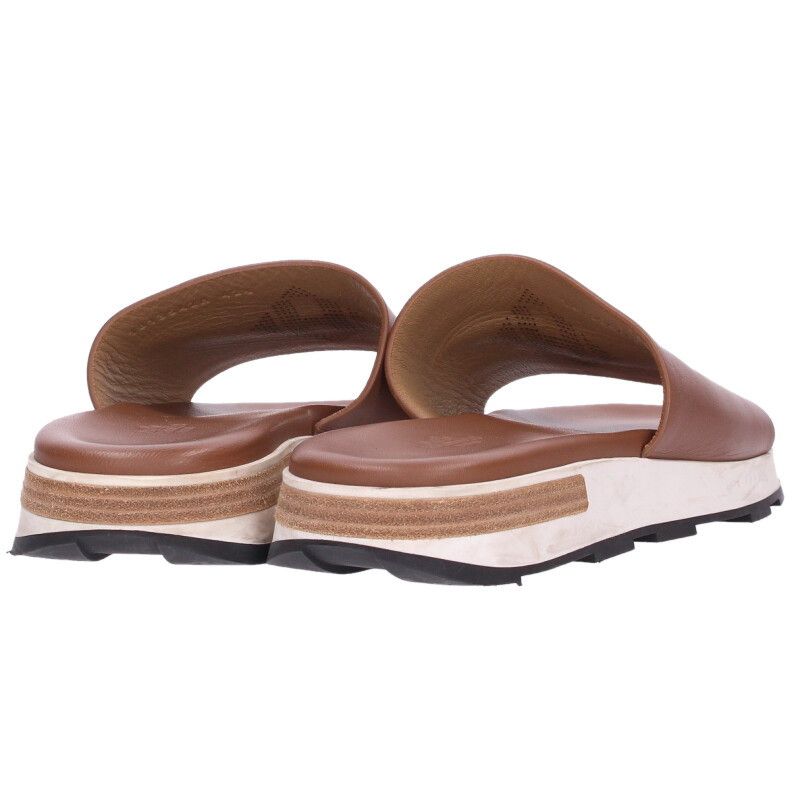 エルメス Reflex Brown Calf リフレックスロゴサンダル メンズ 42.5