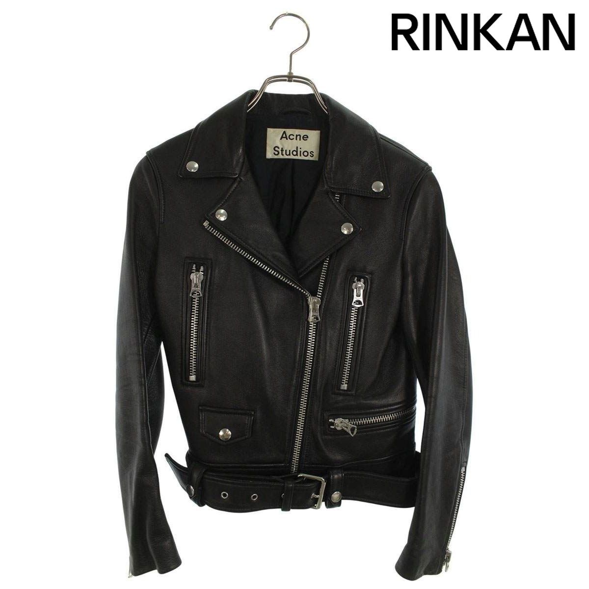 アクネストゥディオズ MOCK ダブルライダースレザージャケット