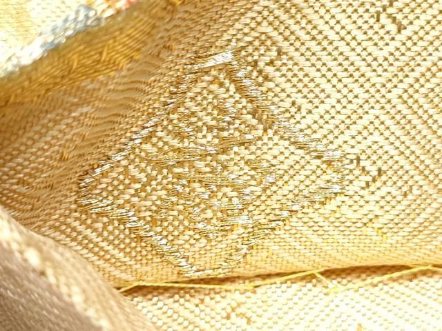 平和屋着物○佐賀錦 唐織・西陣の老舗・名門・藤原織物 六通柄袋帯 