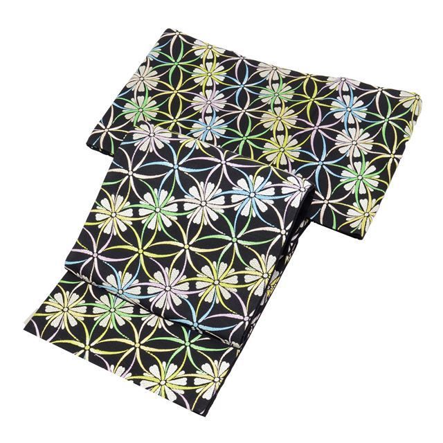 中古】 袋帯 リサイクル 正絹 フォーマル カジュアル 交織 風季七宝