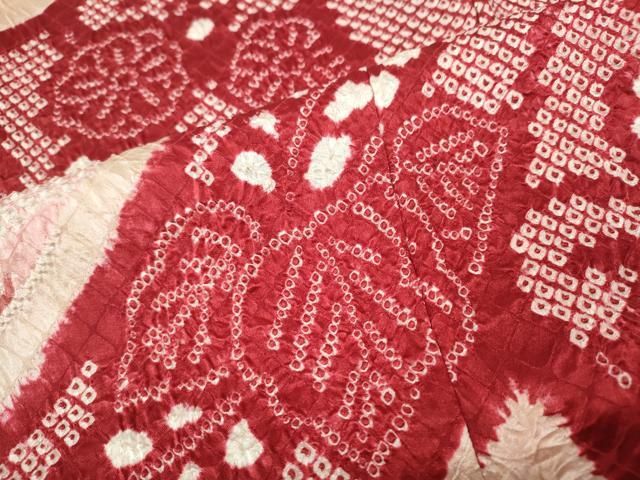 平和屋着物○豪華振袖 総絞り 束ね熨斗花文 大丸扱い 正絹 逸品