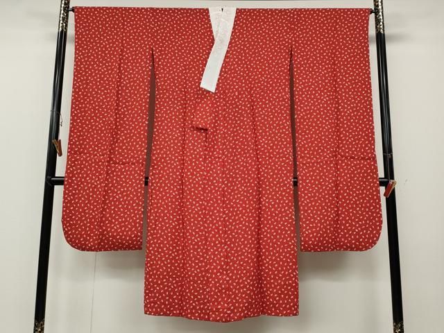 花井幸子 振袖 長襦袢 赤 平和屋着物○ファッションデザイナー 花井幸子 振袖用長襦袢 無双