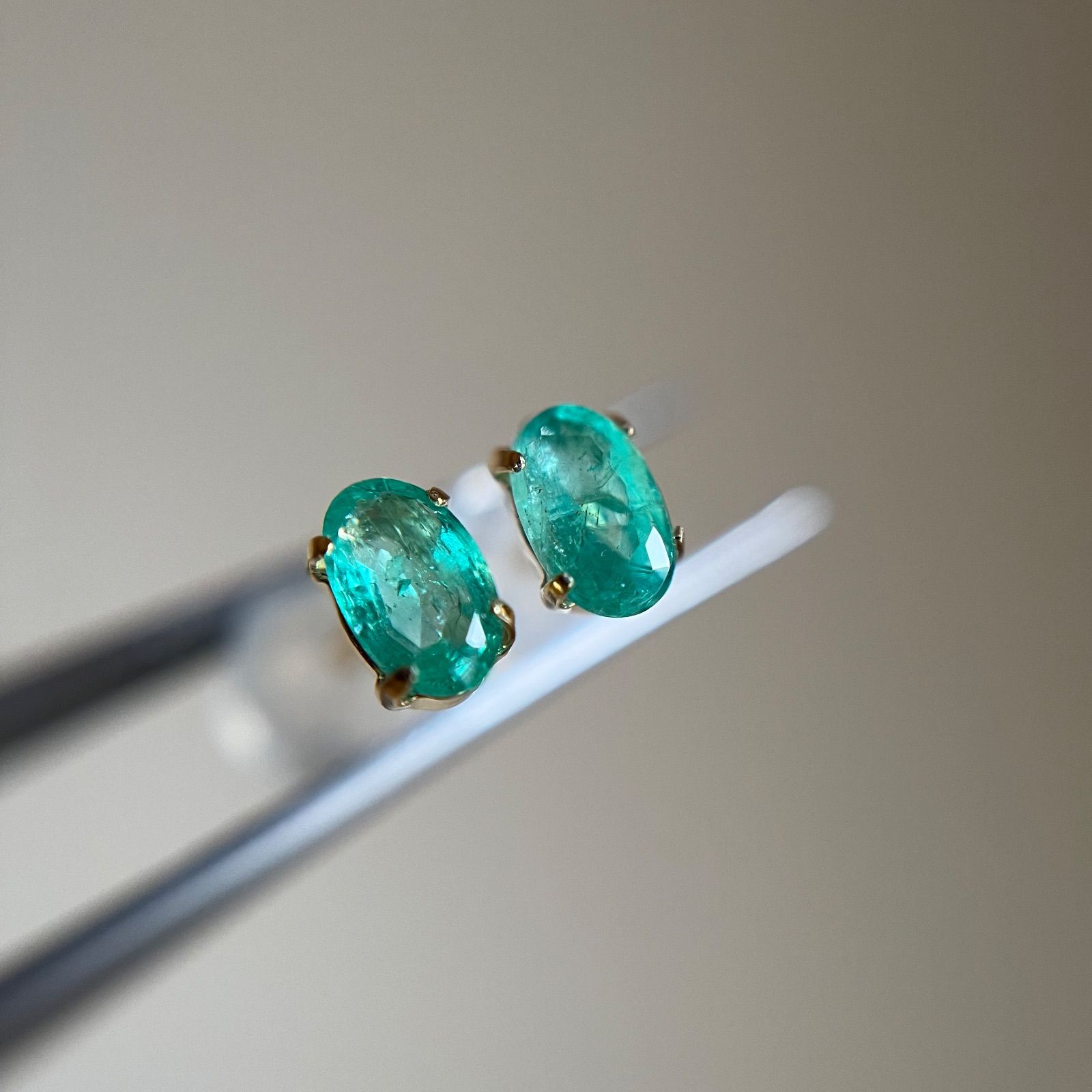 廃盤レア商品◆一点物✧ラメ入りアマゾナイト×コロンビアエメラルドピアス 000000006922_fkcZfgB.jpg