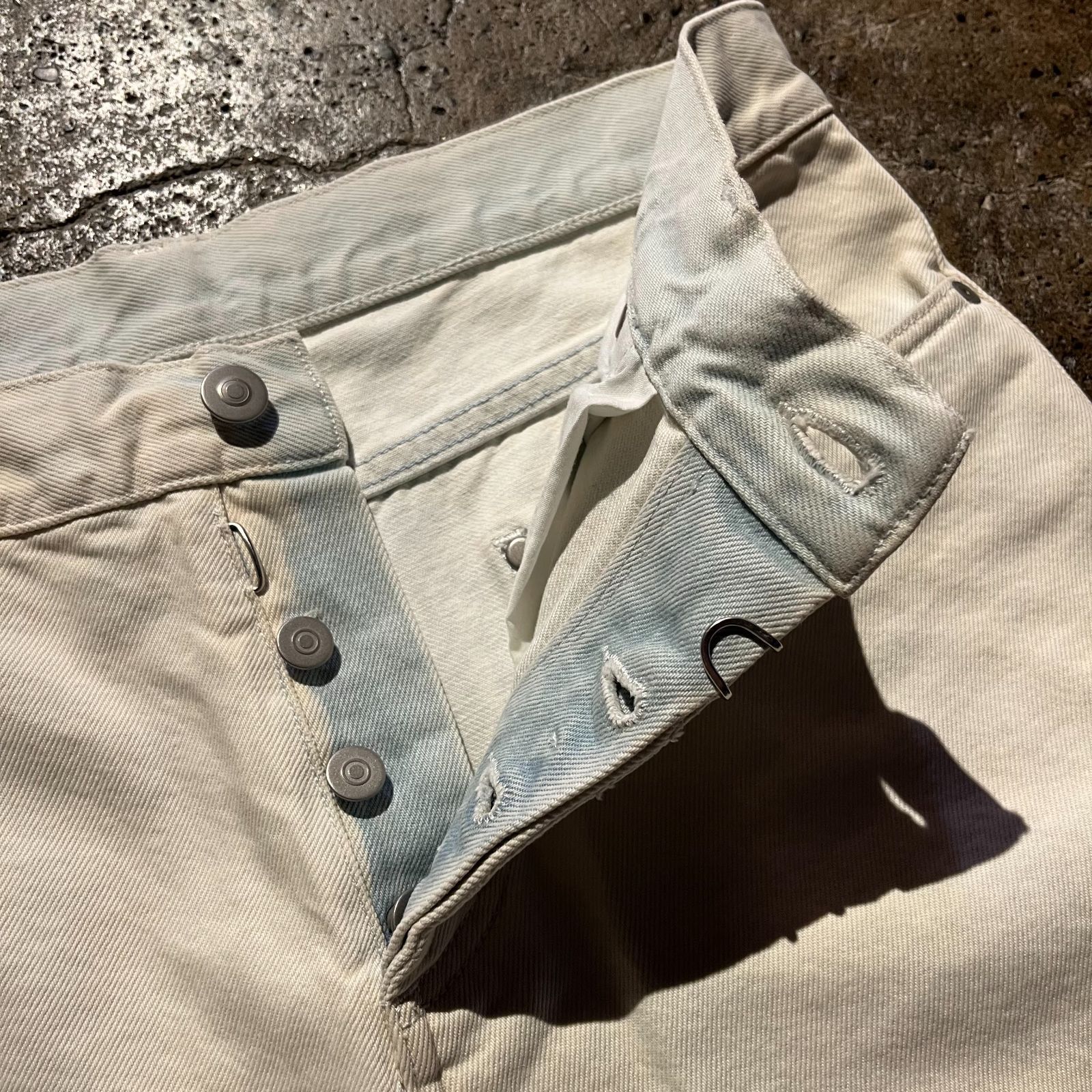 Maison Margiela ⑭ 20ss ブリーチドストレートデニムパンツ 30 メゾン 