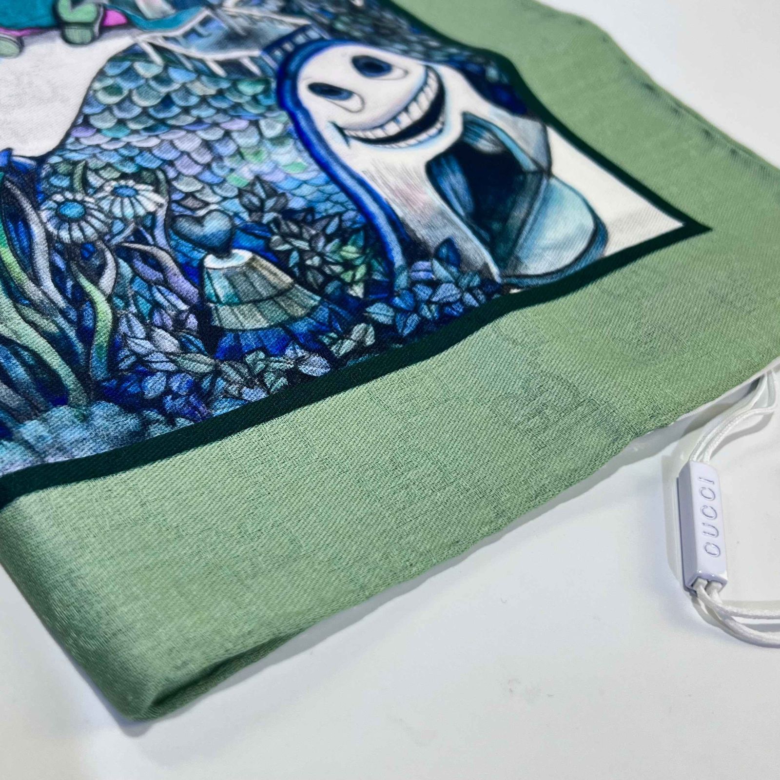 GUCCI グッチ 日本限定 ヒグチユウコ コットン ハンカチ ミニスカーフ