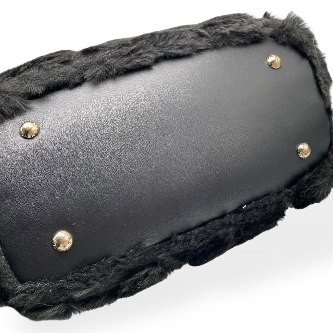 極美品 ANTEPRIMA MISTO アンテプリマ ファー トートバッグ 黒 - メルカリ