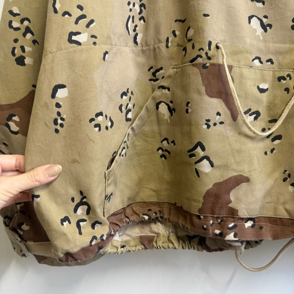 USA製 BDU アノラックパーカー チョコチップカモ カモフラ 迷彩柄 多色