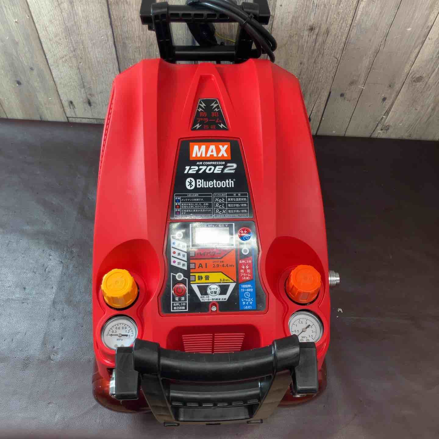 中古品】マックス(MAX) エアコンプレッサー AK-HL1270E2_レッド 高圧