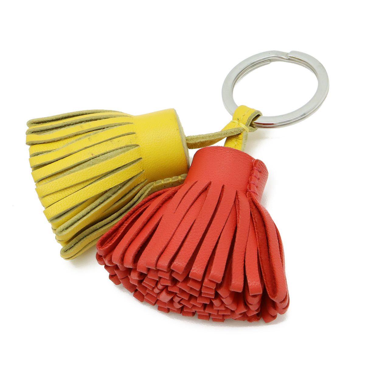 HERMES エルメス カルメン ウノドス キーリング キーホルダー フリンジ