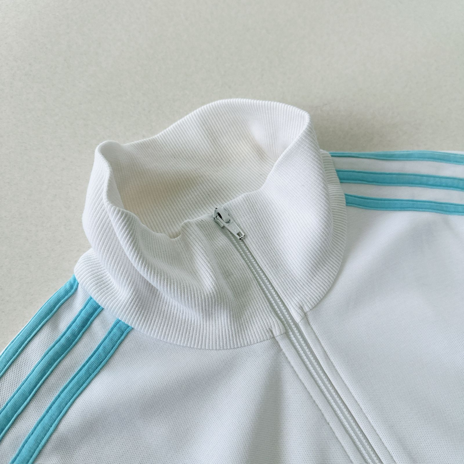 00s old adidas トラックジャケット L ホワイト×ネイビー ジャージ