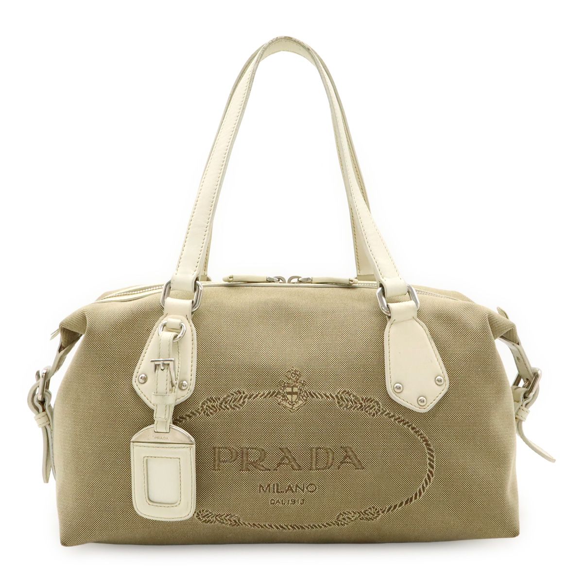 PRADA プラダ ロゴジャガード トートバッグ ショルダーバッグ 