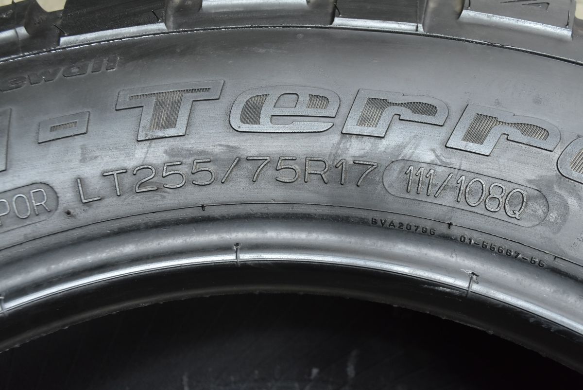 バリ溝】BFグッドリッチ マッドテレーン T/A KM2 LT255/75R17 4本 