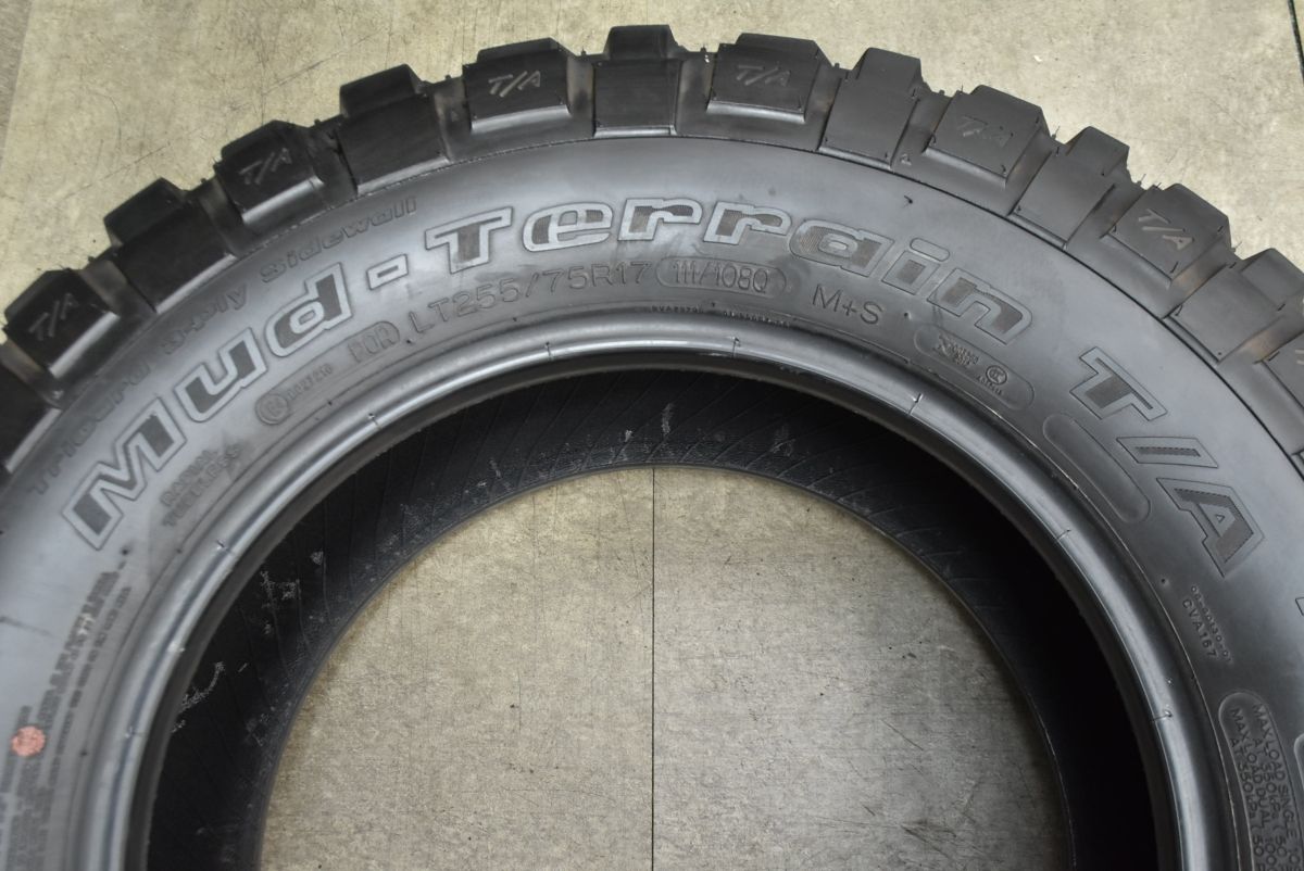 バリ溝】BFグッドリッチ マッドテレーン T/A KM2 LT255/75R17 4本 