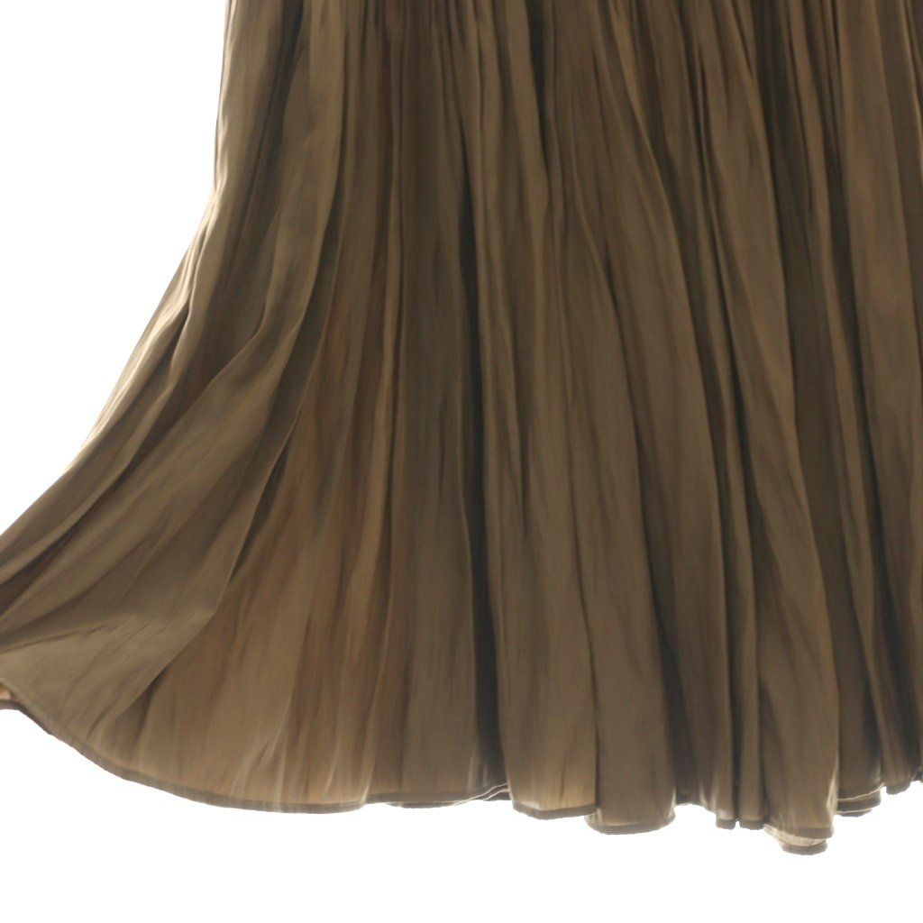 レディース 美品【Deuxieme Classe】Gather Maxi スカート ブラウン