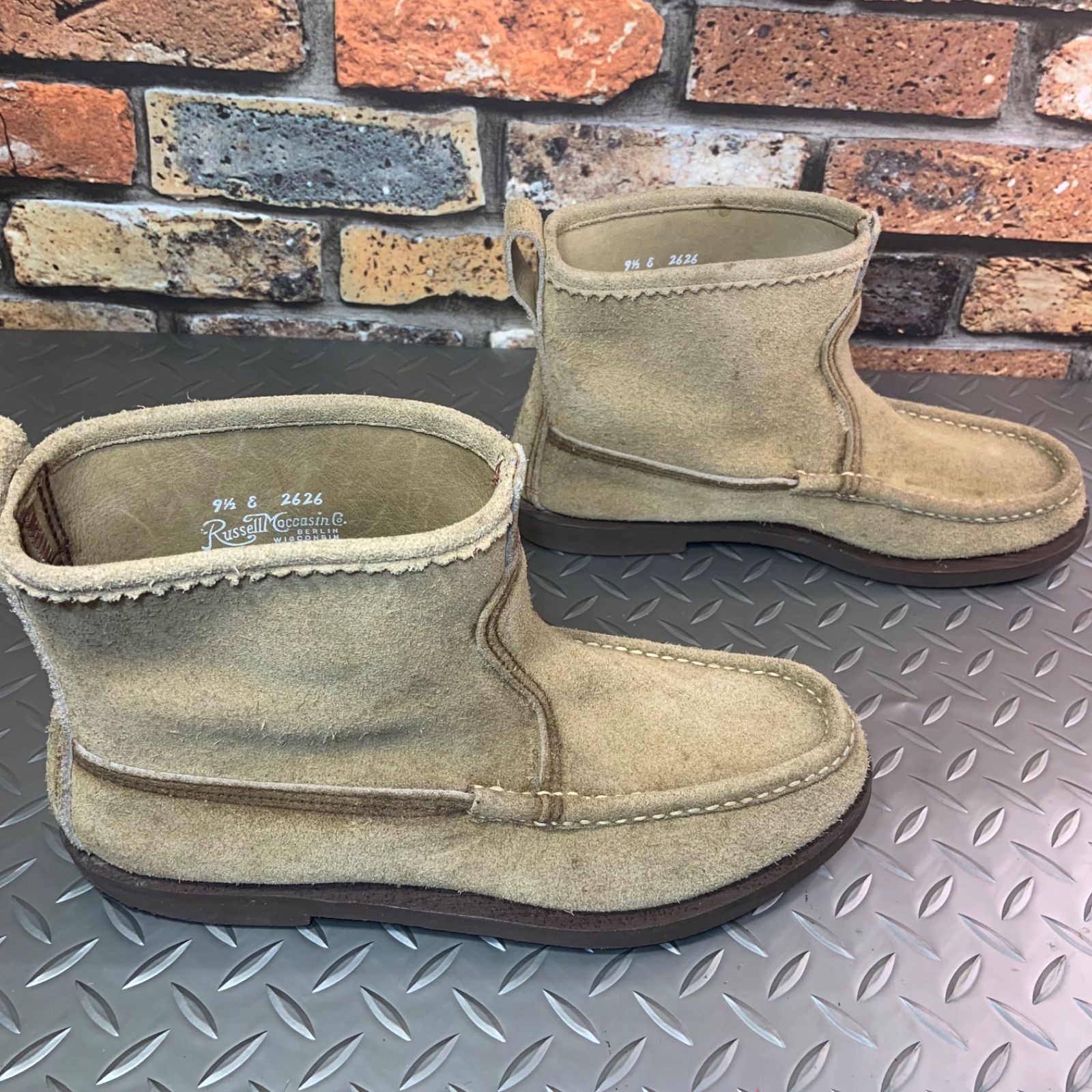 ☆RUSSELL MOCCASIN ノックアバウト US9.5E JP27.5㎝ ラッセルモカシン