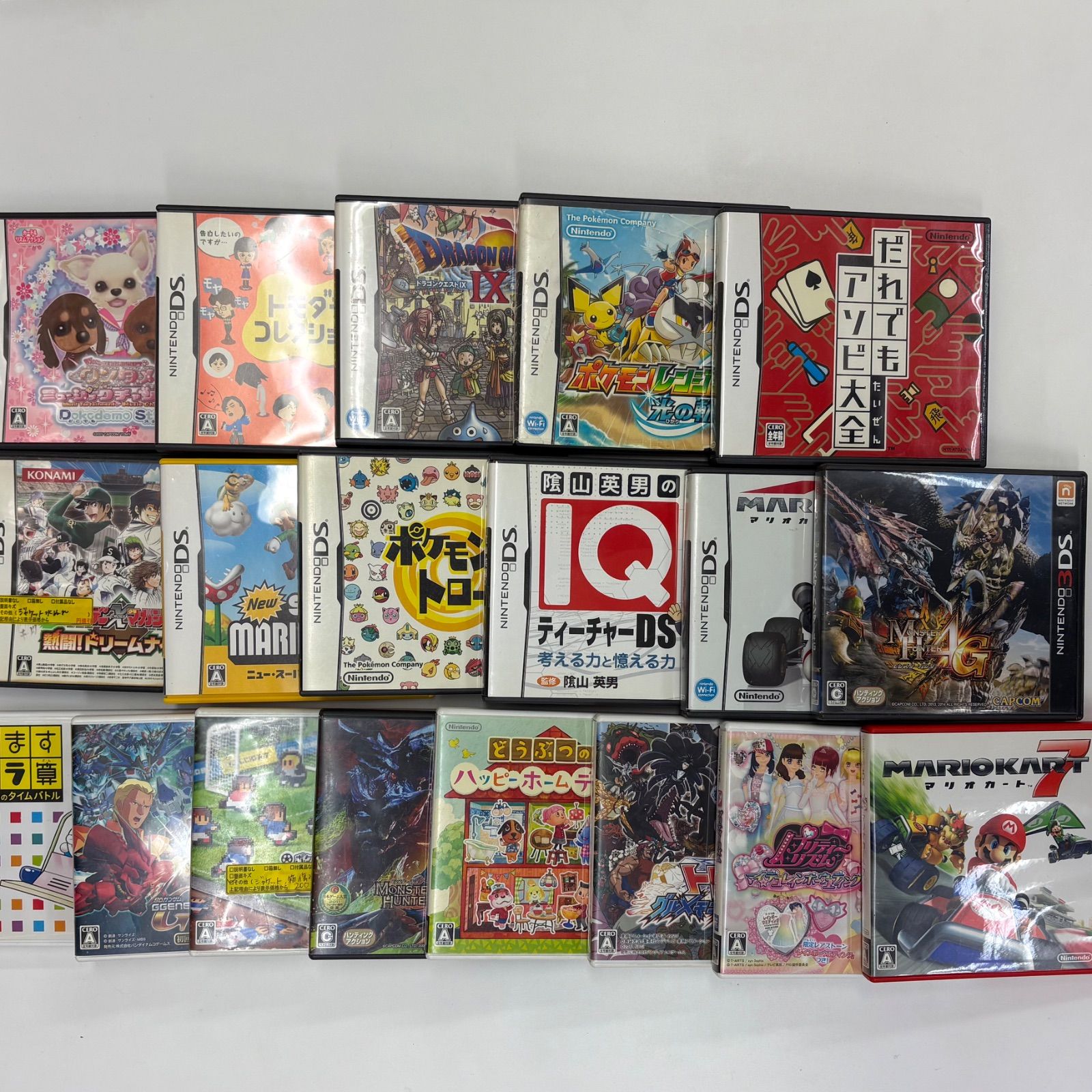 K3945☆ジャンク 3DSソフトなど19点まとめ売り DSカセット ゲーム