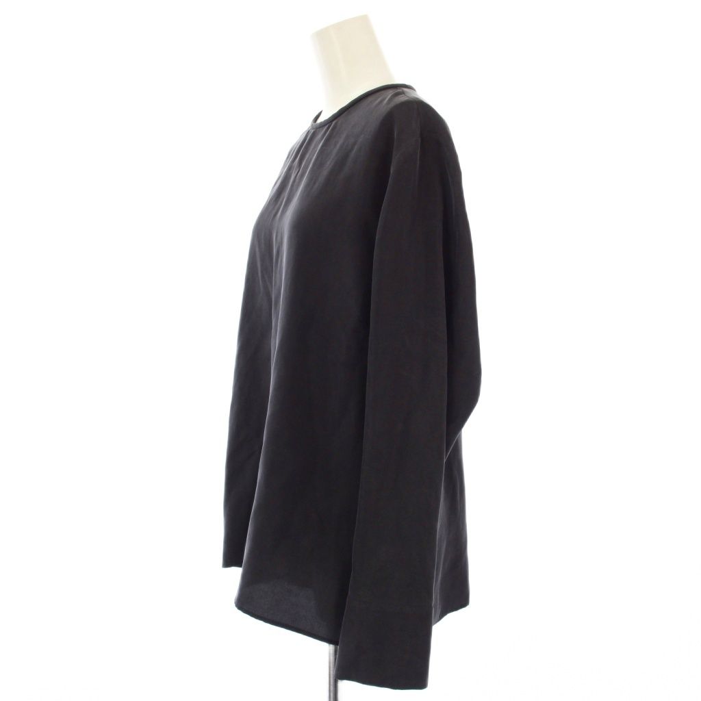 ソージュ シルククルーネックブラウス 長袖 M グレー S-00-SB-071 シルククルーネックブラウス - SOÉJU online store｜上質な大人の女性