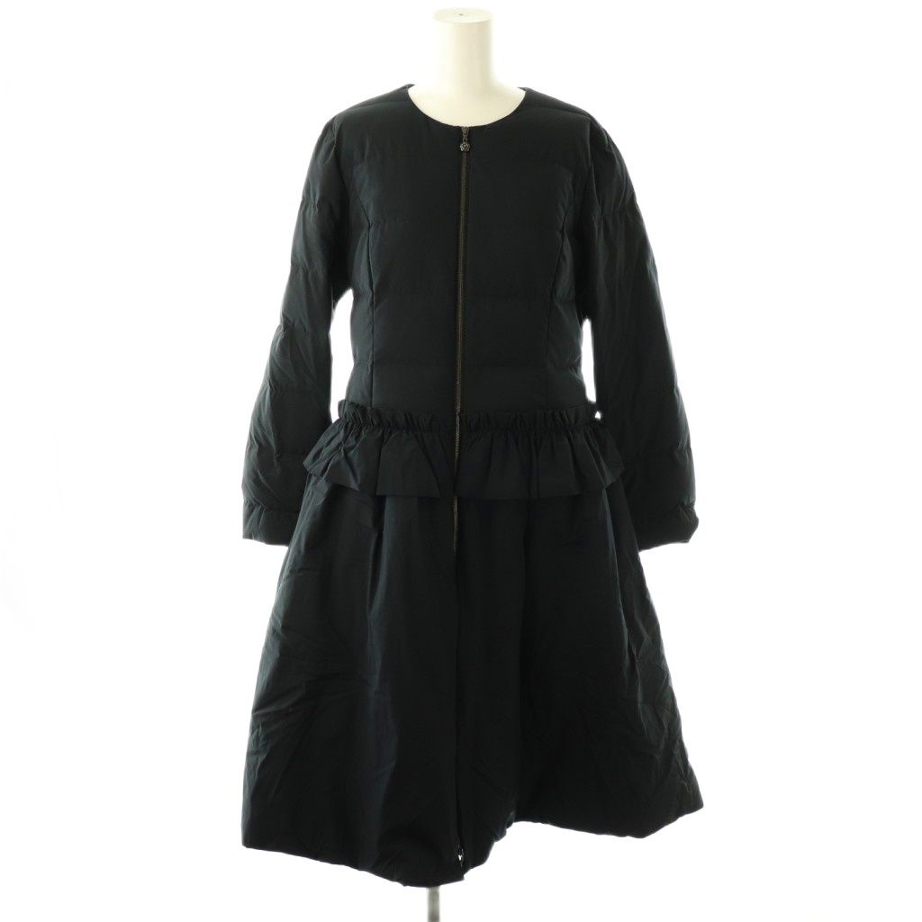 ルネ Rene ベーシック basic フリル カメリアジップ ダウンコート ノー