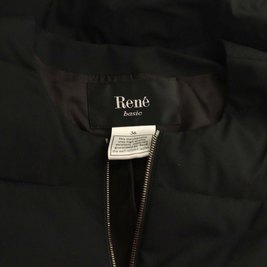 ルネ Rene ベーシック basic フリル カメリアジップ ダウン ルネ Rene ベーシック basic フリル カメリアジップ ダウン
