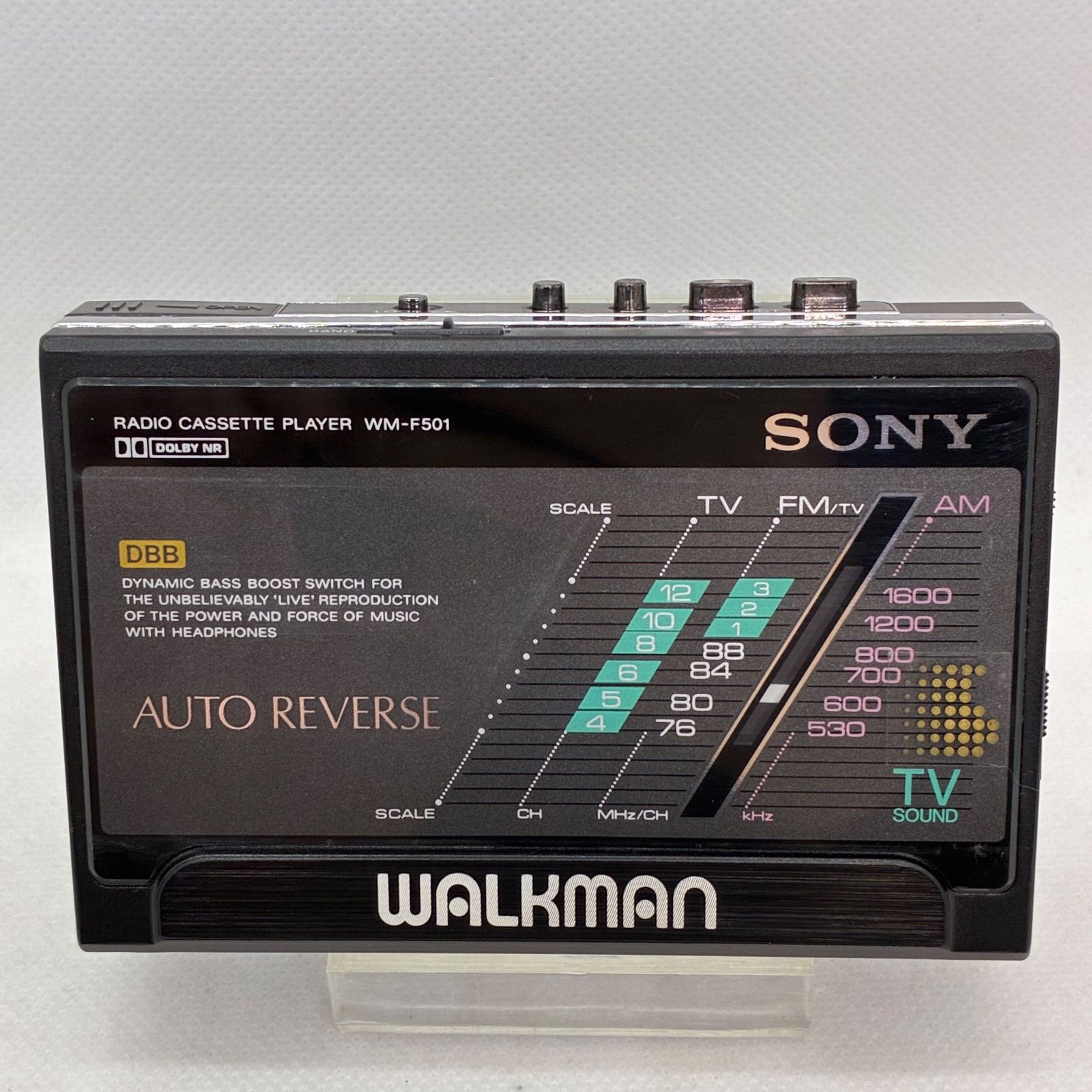 通電ジャンク】SONYソニー WALKMANウォークマン WM-F501カセット