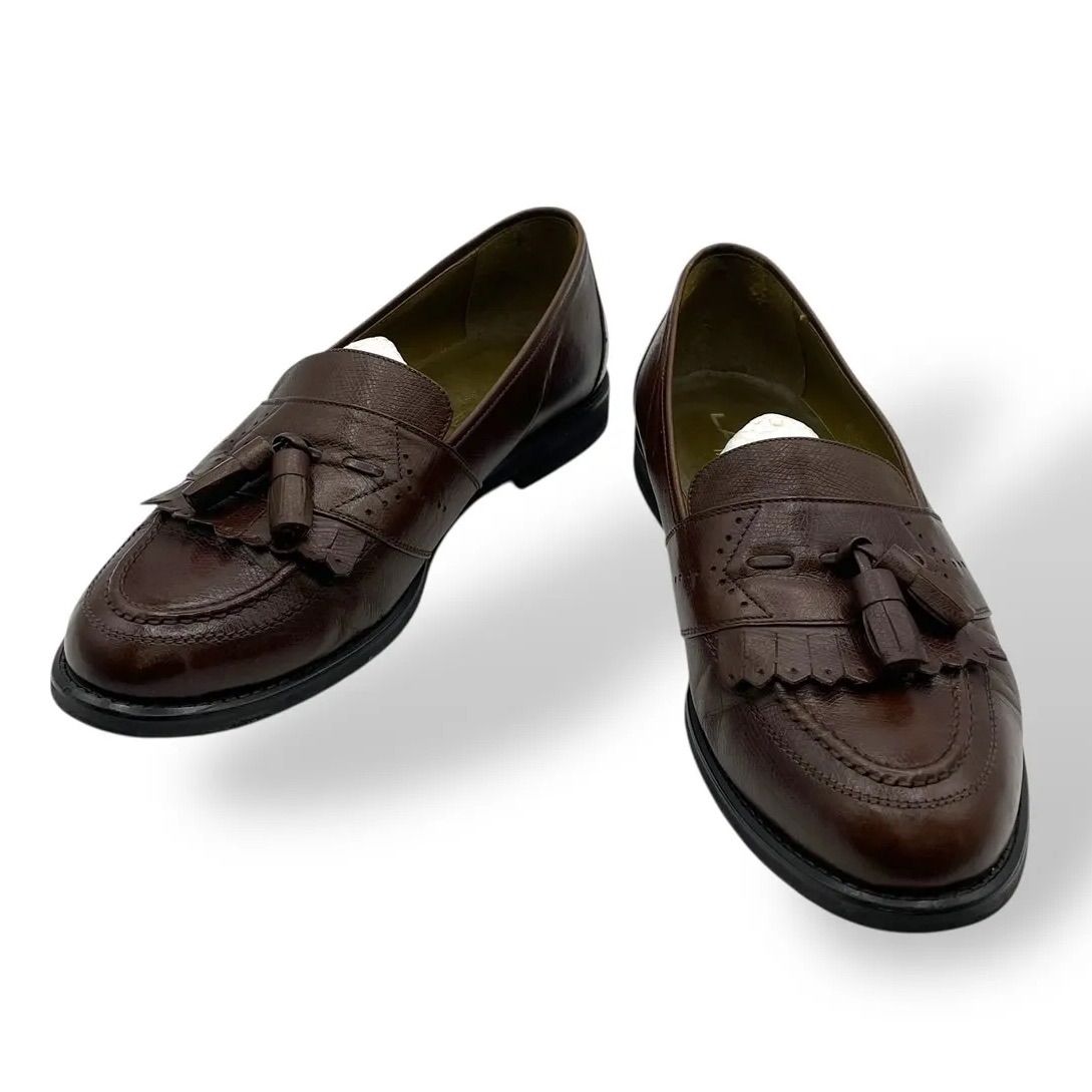 ララルーチュ 美品 LANCEL ランセル レザーシューズ タッセルローファー Uチップ