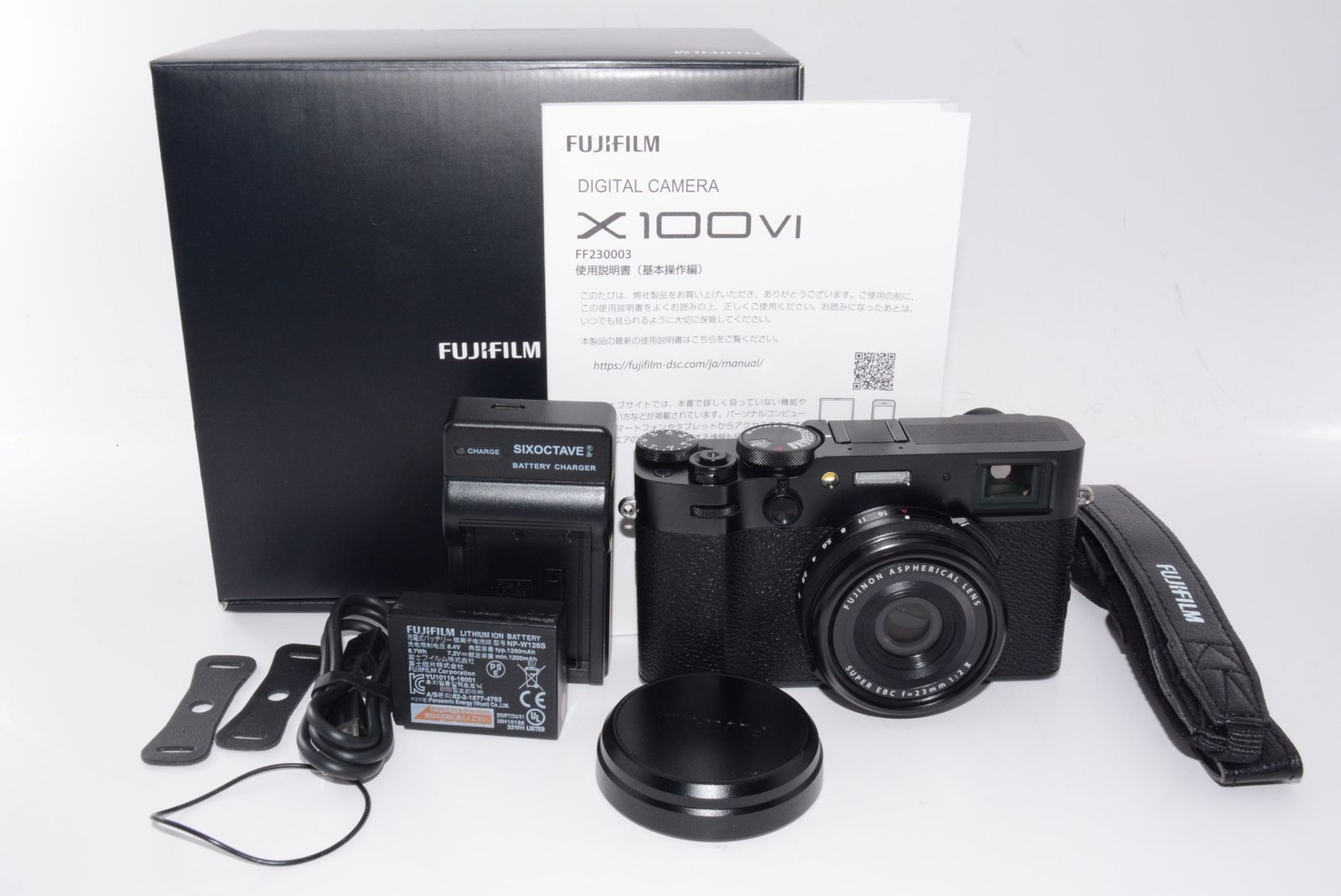 ほぼ新品 FUJIFILM X100Ⅵ ブラック SS数700未満 おまけ付 新品)FUJIFILM (フジフイルム) X100VI ブラック（商品ID