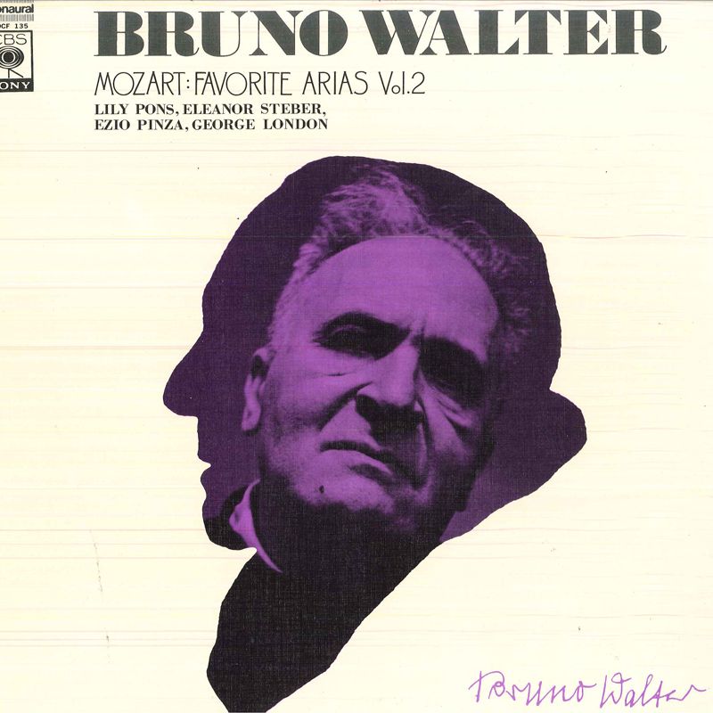 LP ブルーノ・ワルター, , リリー・ モーツァルト アリア集 Vol.2