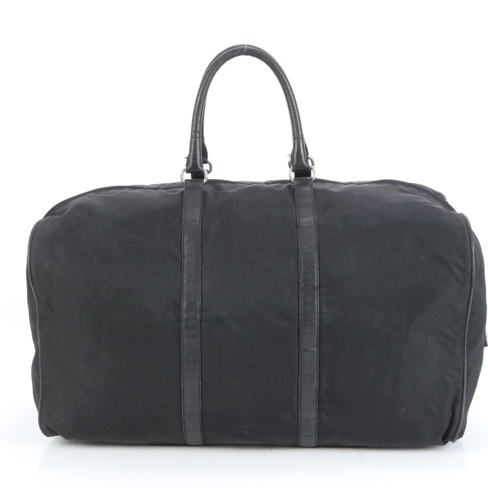 プラダ テスート ナイロン 三角ロゴ レザー ボストン バッグ 出張 旅行