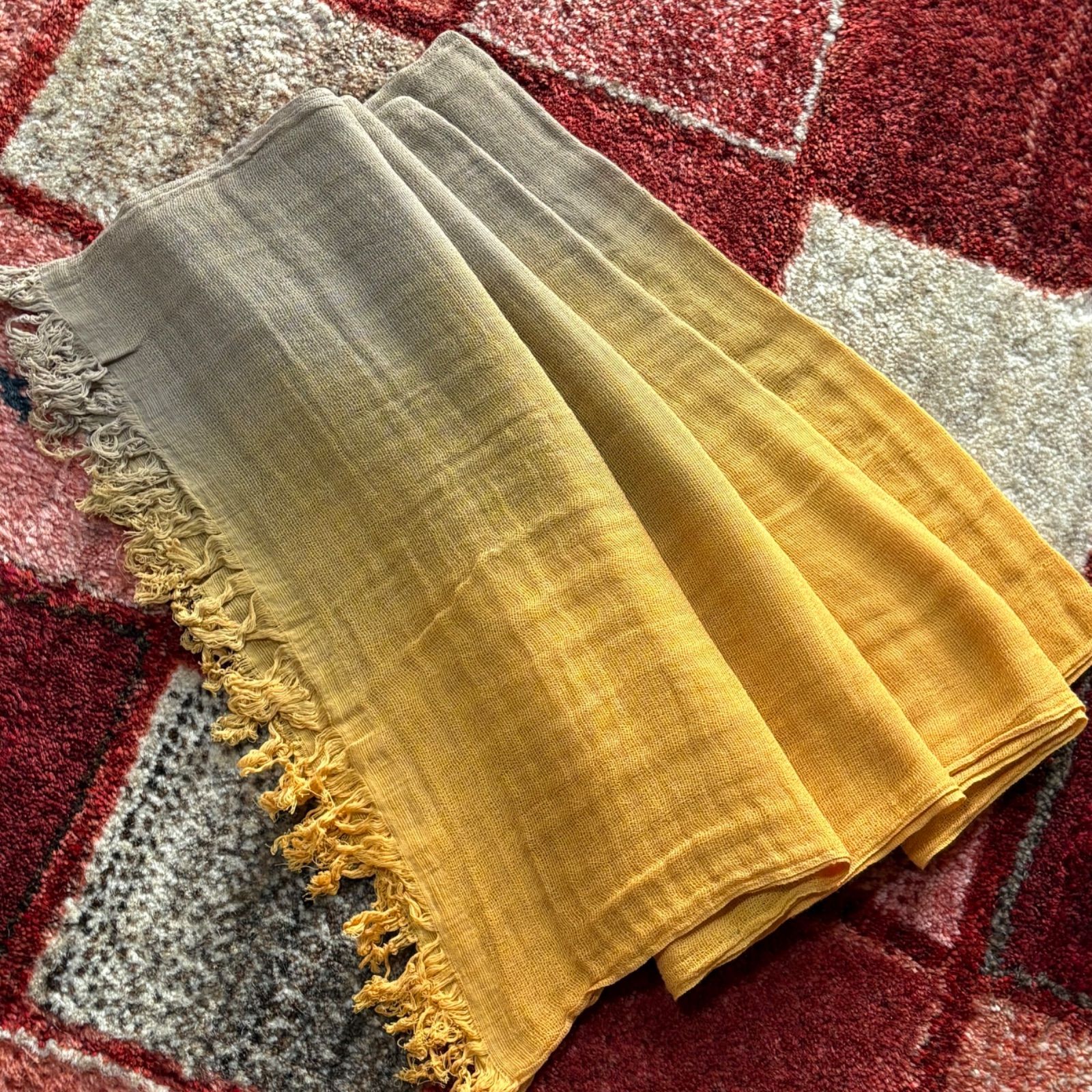 s132 【sato】 【知多木綿】 手染め ふんわりボリューミーダブルガーゼ