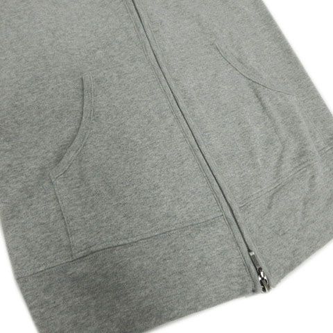 three dotsスリードッツ　ジレ　グレー Men's cardboard sweat zip hoody （パーカー）｜three dots