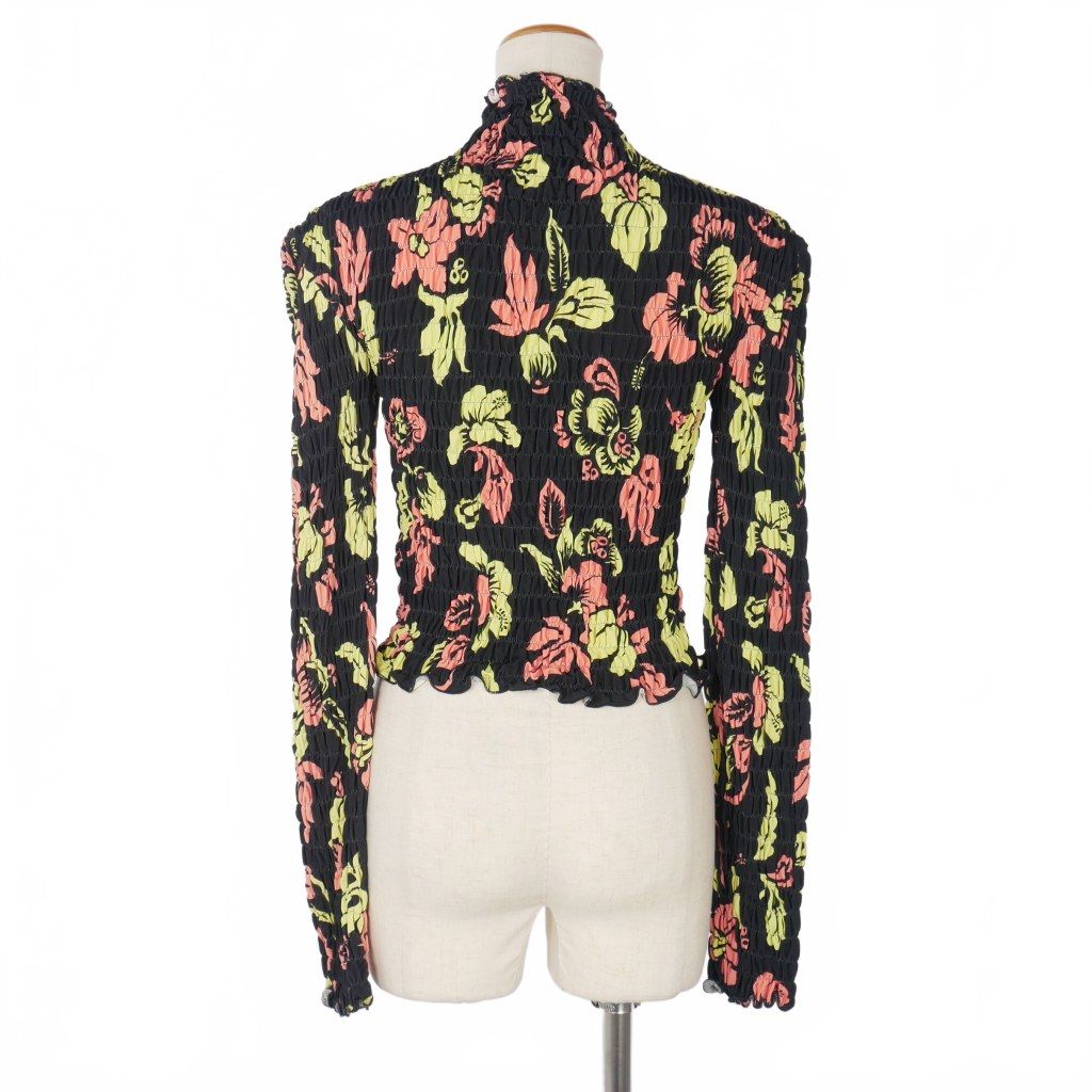 メリル ロッゲ MERYLL ROGGE 花柄 シャーリング ストレッチ カットソー