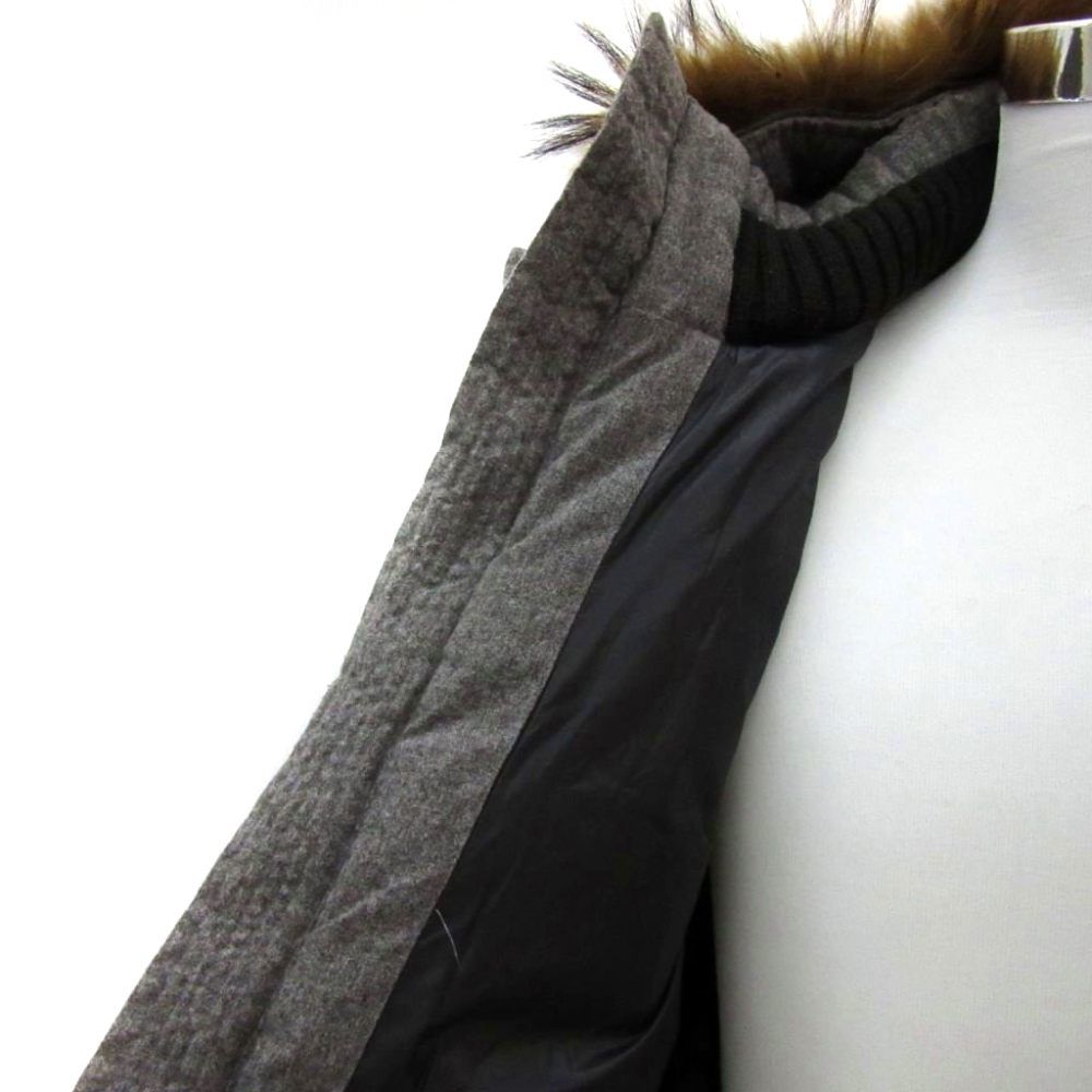 ジープ JEEP ダウンジャケット XL グレー カシミヤ スタンドカラー