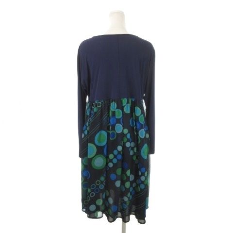 トクコプルミエヴォル TOKUKO 1er VOL ワンピース 9 紺 ネイビー 緑