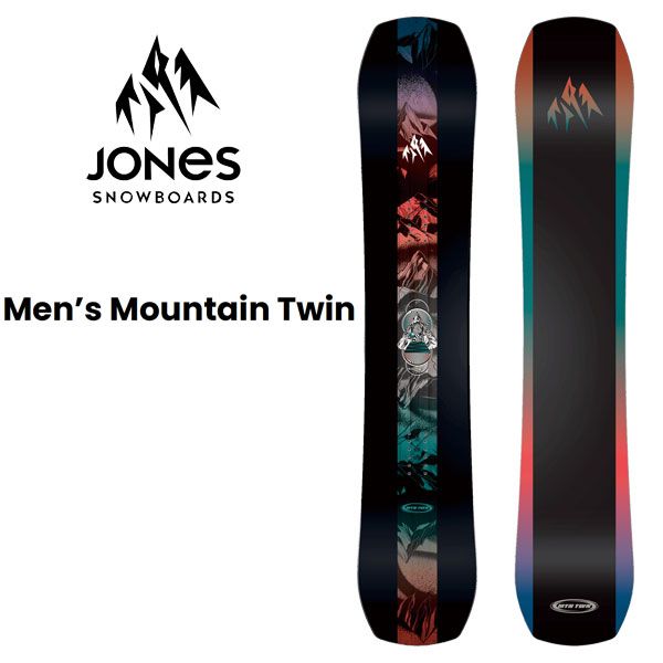 25-26 Jones Mountain Twin Mountain Twin Men's Snowboard Carving Freerun Board 2026