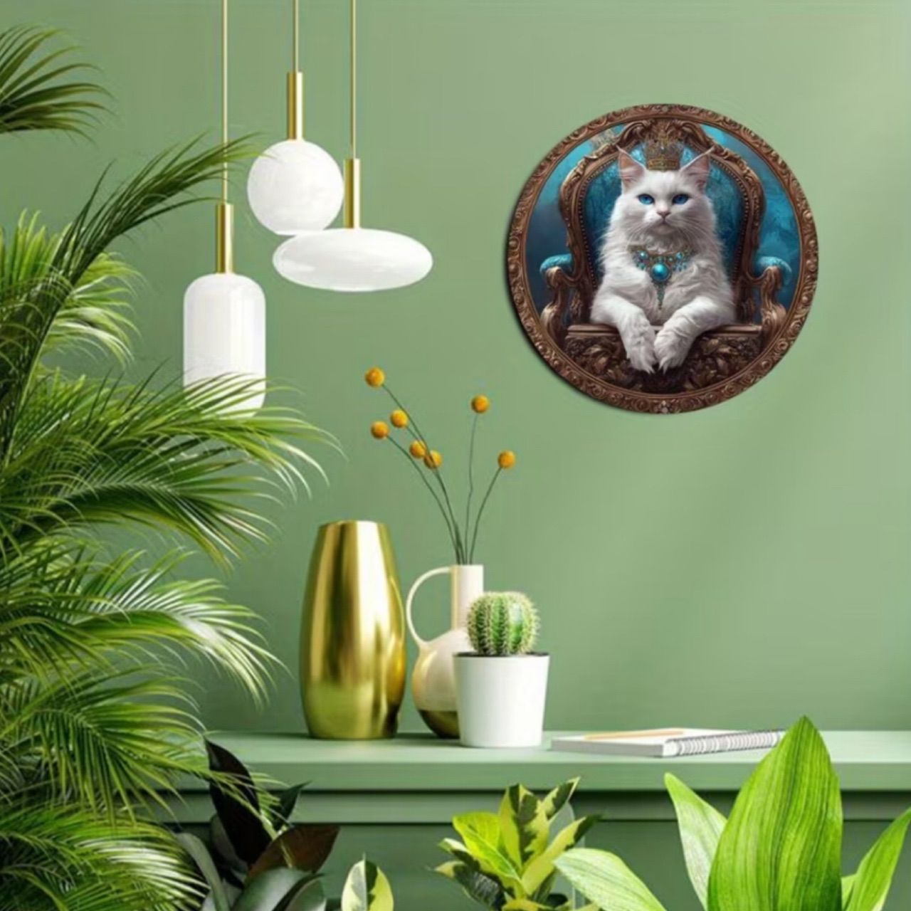 インテリアパネル アートパネル ノーブルキャット フレーム 猫猫