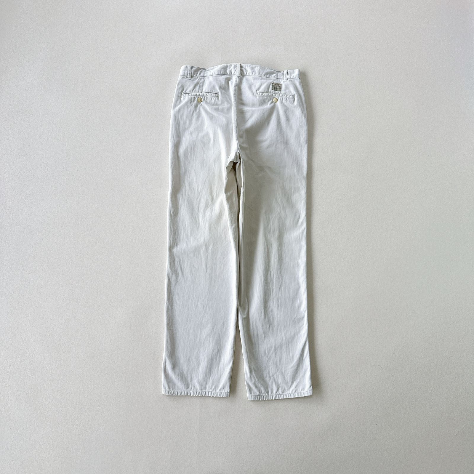 90s Polo Ralph Lauren 旧ロゴ ツータック CHINO ポロチノ アイボリー