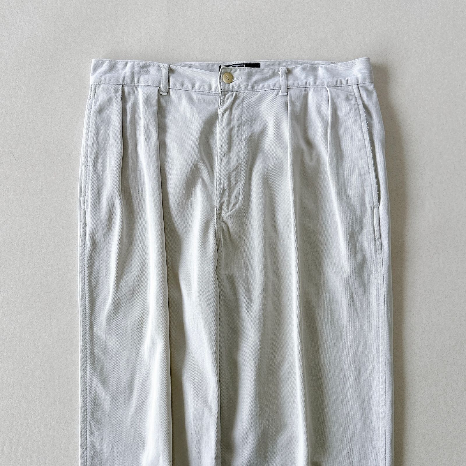 90s Polo Ralph Lauren 旧ロゴ ツータック CHINO ポロチノ アイボリー