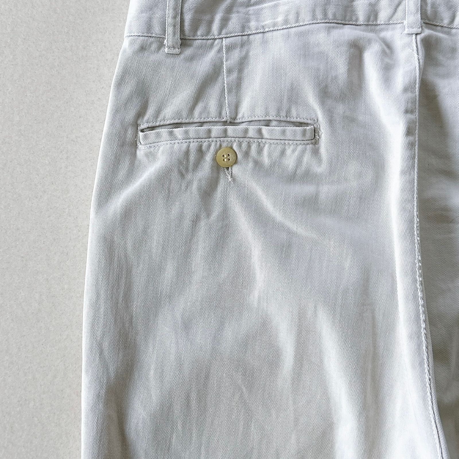 90s Polo Ralph Lauren 旧ロゴ ツータック CHINO ポロチノ アイボリー