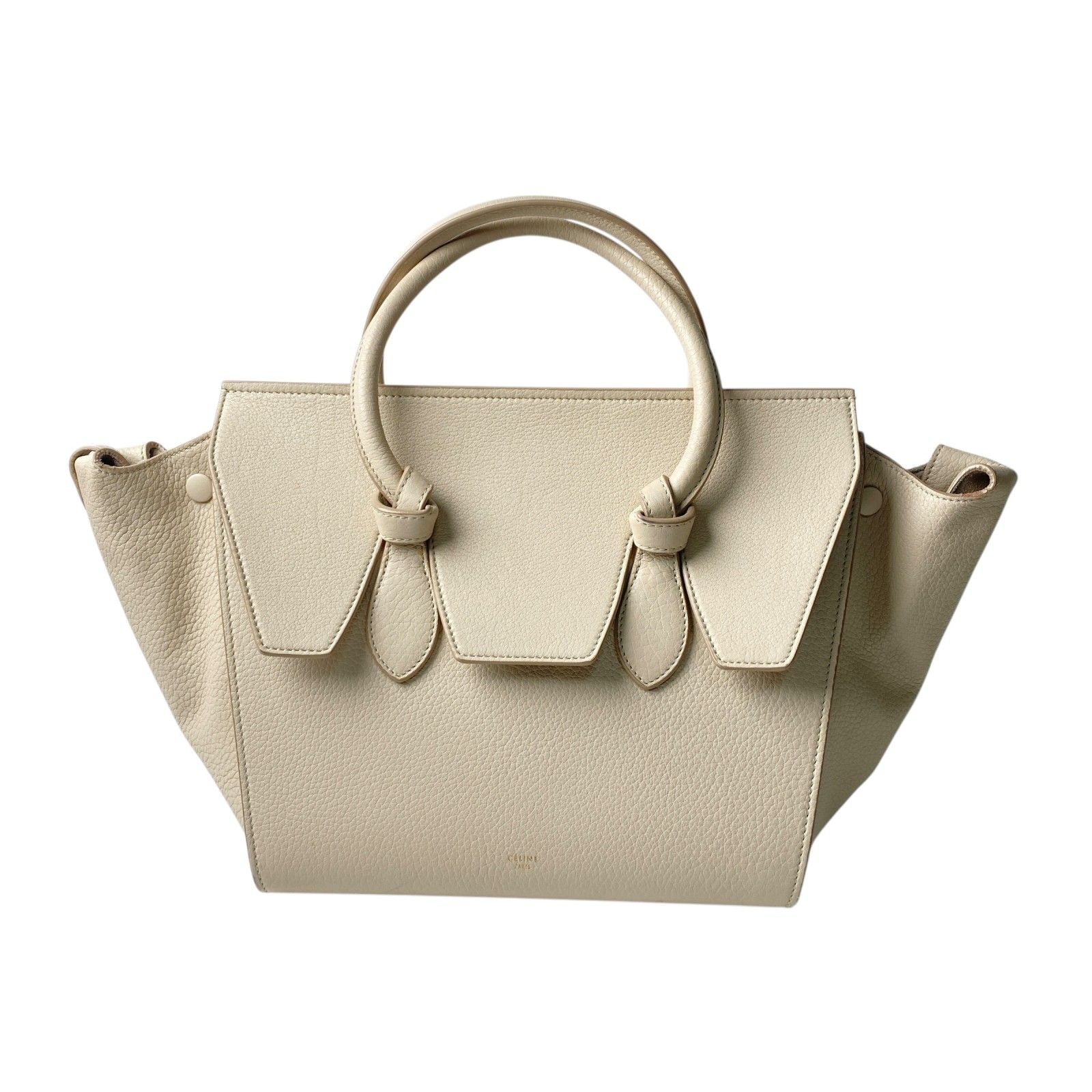 セリーヌ CELINE レディース タイバッグ レザー ハンドバッグ ホワイト