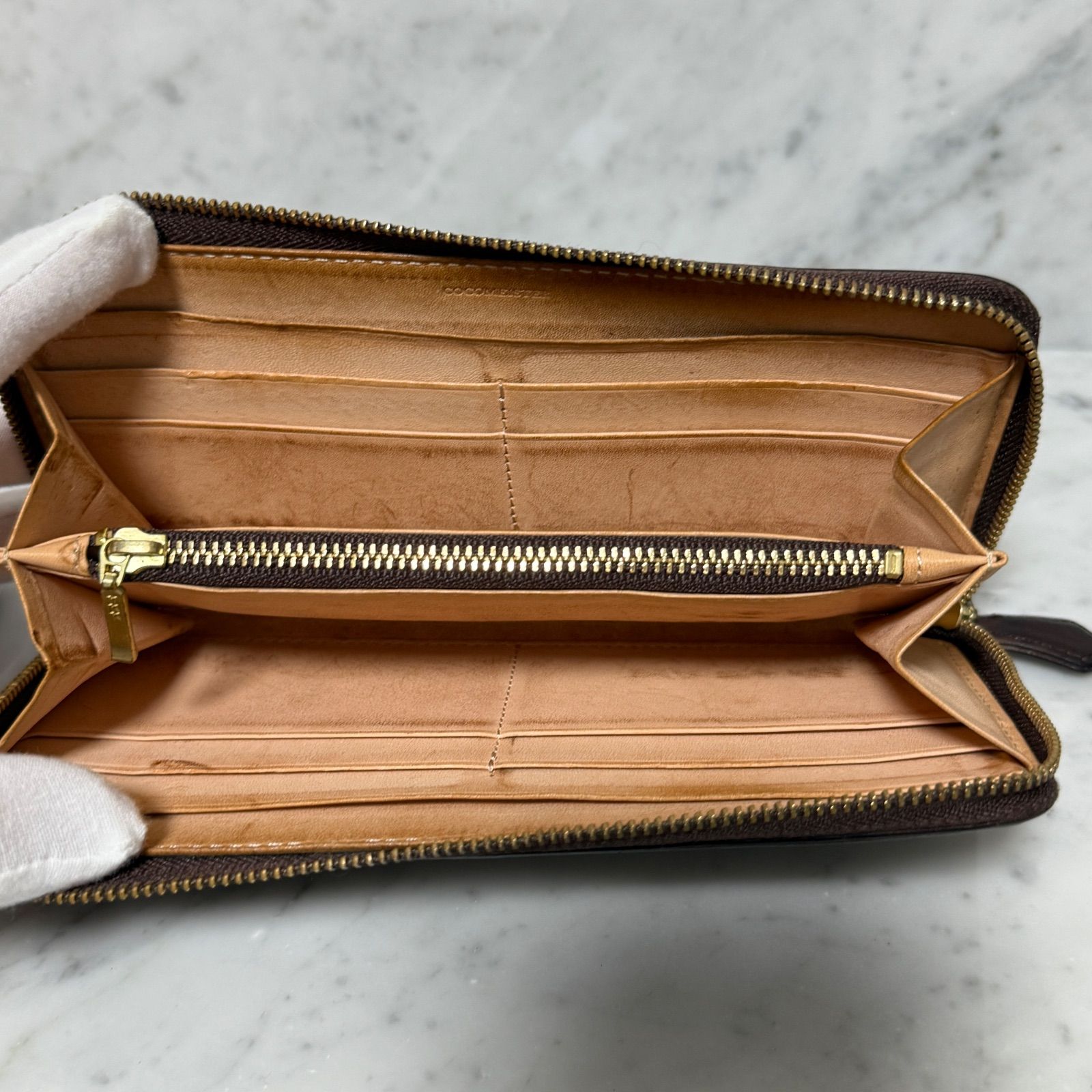 COCOMEISTER ココマイスター 長財布 コードバン ブラウン 本革 レザー