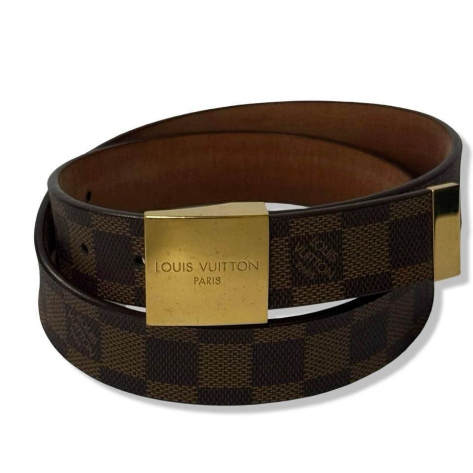 正規品 LOUIS VUITTON ルイヴィトン M6802 ダミエ サンチュール キャレ