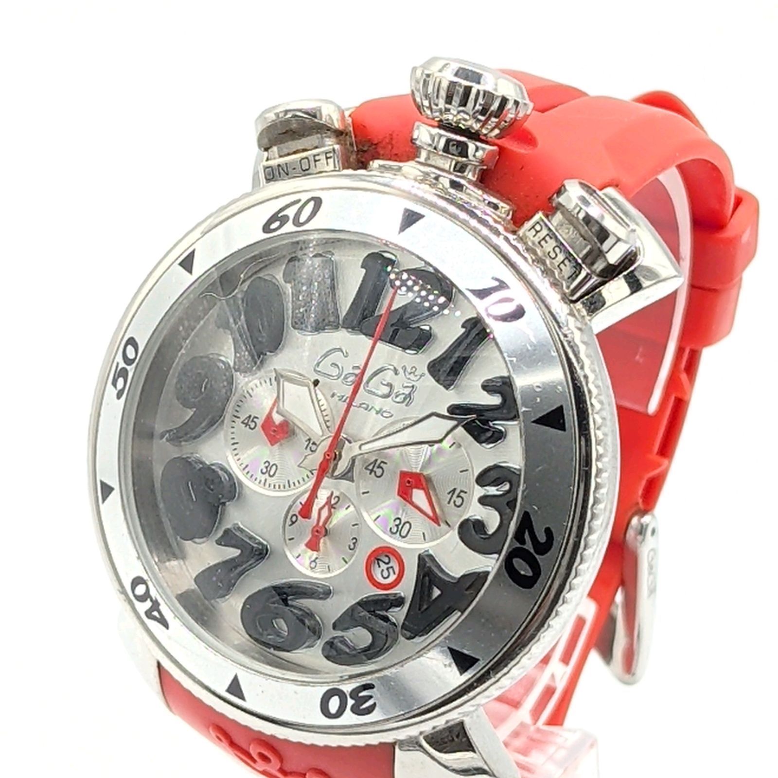 GAGA MILANO MM48 ガガミラノ GaGa MILANO Manuale MM48 Watch quartz Men's Silver Round