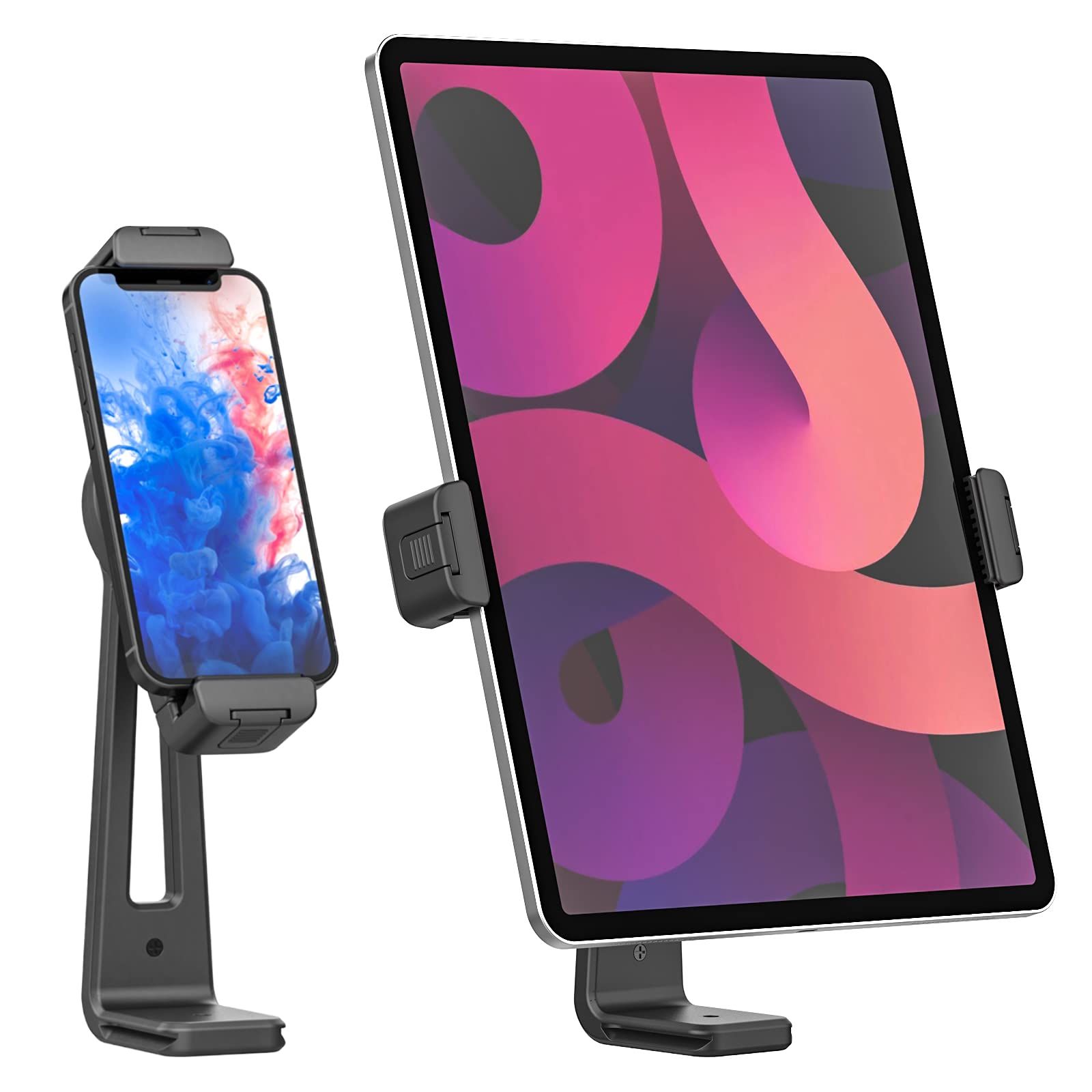 【新着商品】三脚 ホルダー ホルダー 角度調整 在宅 12.9 ワーク pro Zoom ipad 会議 タブレット対応 iPadブラケット iPad/携帯などに対応 三脚用 撮影 タブレットホルダー 自撮り iPad、Surface ipadホルダー Tab