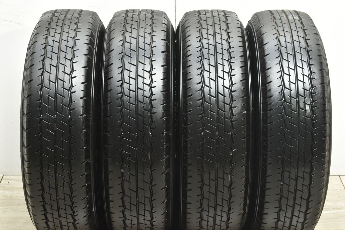 美品 2024年製 超バリ溝】トヨタ 200 ハイエース 純正 15in 6J +35