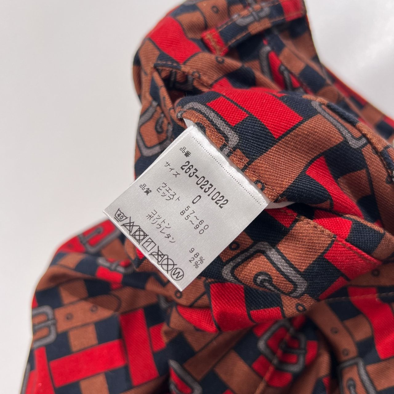 Jack Bunny パーリーゲイツ ジャックバニー ベルト柄 総柄 チェック柄