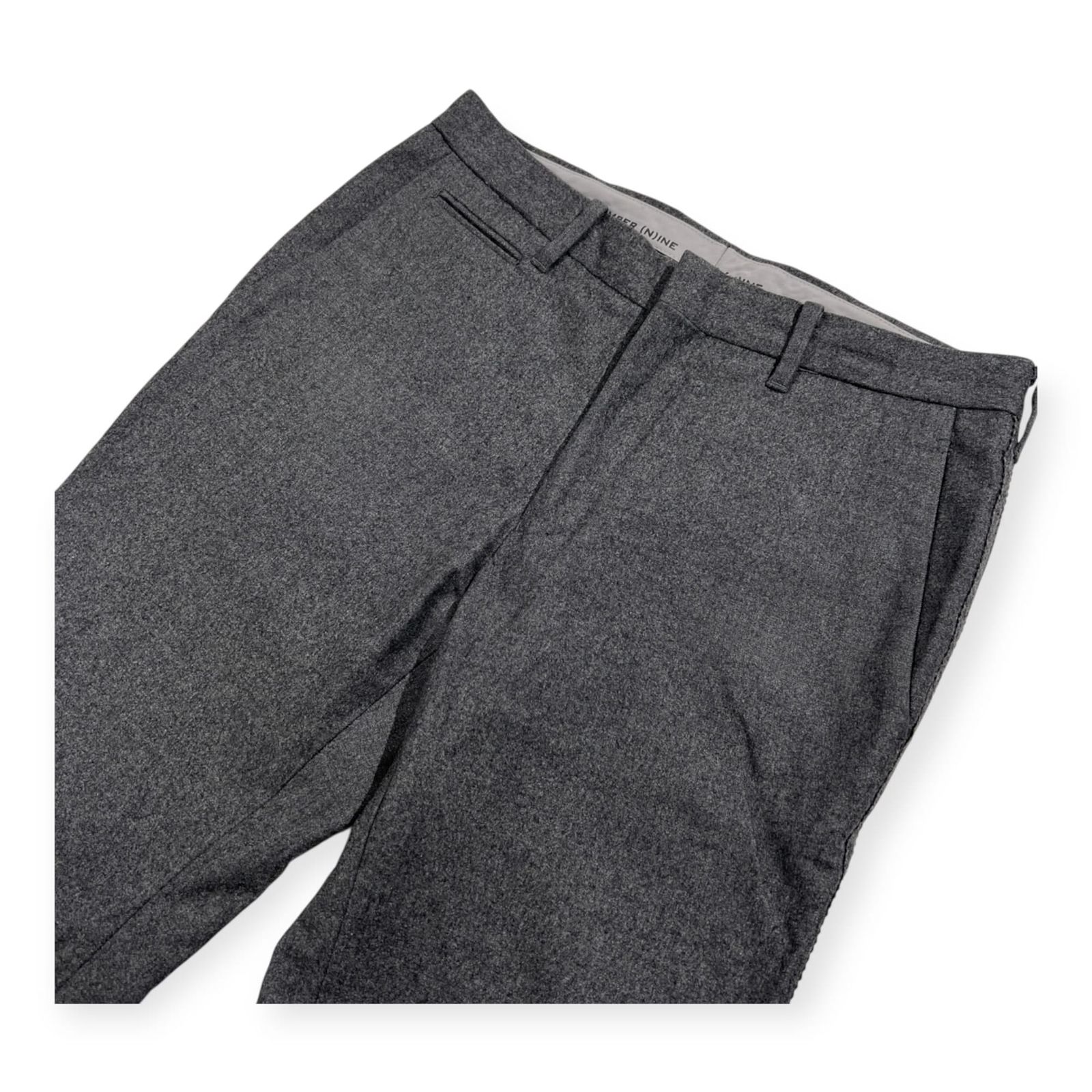 NUMBER(N)INE ナンバーナイン サイドライン フラノ ウール スラックス