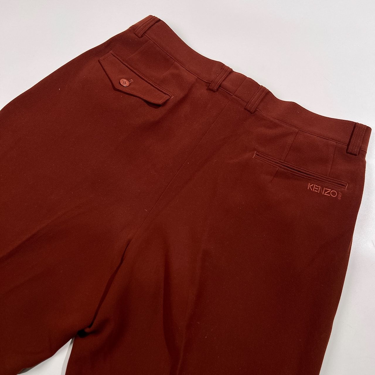 KENZO GOLF ケンゾー ゴルフ ロゴ入り ツータック スラックスパンツ